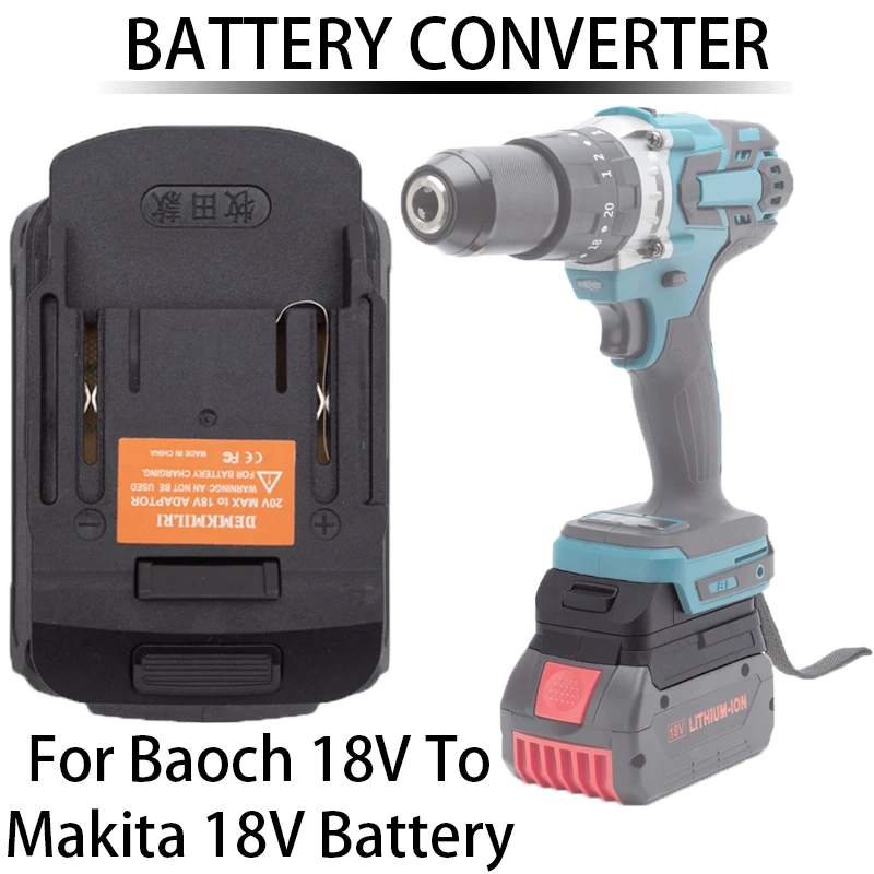 New Battery Converter for Bosch 18V to Makita 18V BL Series Lithium Ion Battery Adapter Power Tool Accessories fr e840 series fr e840 0170 4 60 7 5kw new frequency converter fr e840 0120 4 60 5 5kw