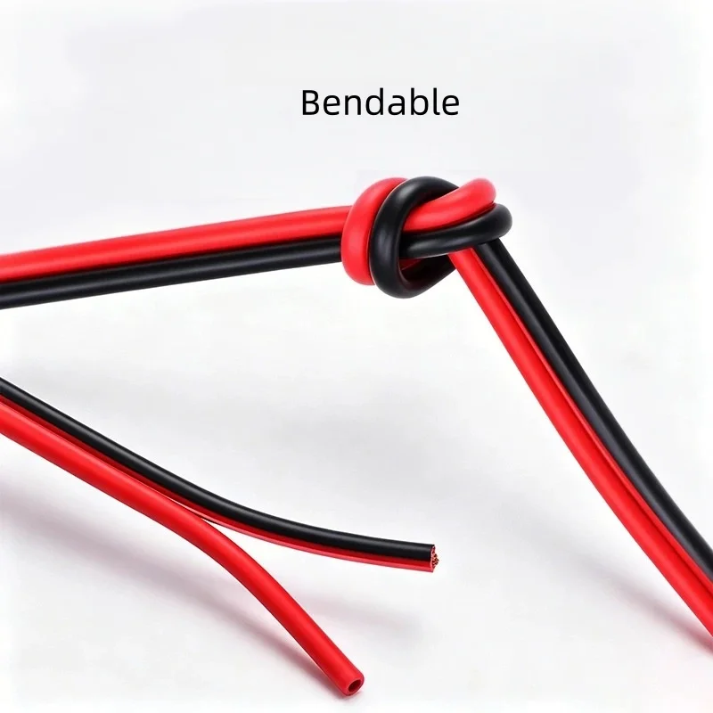 Durable RVB 2-Wire Electric Cable - Flat Twin Red/Black - Multiple Gauge Options