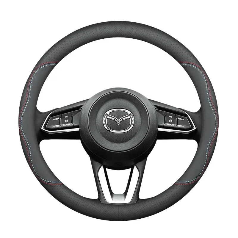 Coprivolante in Pelle per Mazda CX90 BT-50 CX-60 CX-4 CX5 CX9 CX7 CX3 CX70 CX80 CX50 MX5 MX50 Accessori Auto - immagine 6