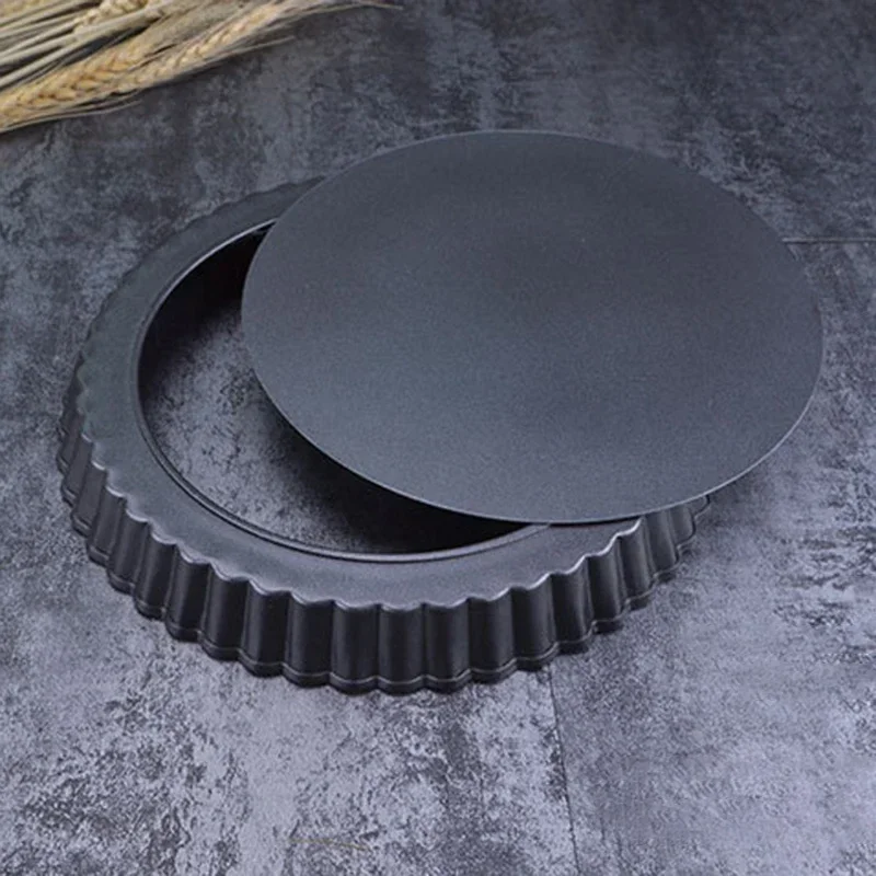 3 Inch Kitchen Non-stick Carbon Steel Cake Molds Bottom Tart Plate Round Lace Pizza Egg Tart Pie Tray Home Oven Cake Tools cake cutter