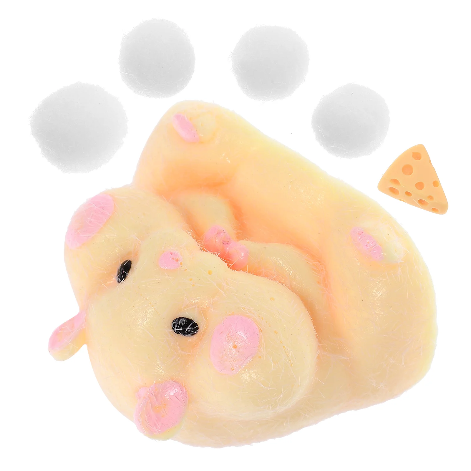 

Hamster Dumplings Small Stretchy Toy Mouse Toys Birthday Party Favor Supple Squeeze Animal Shape