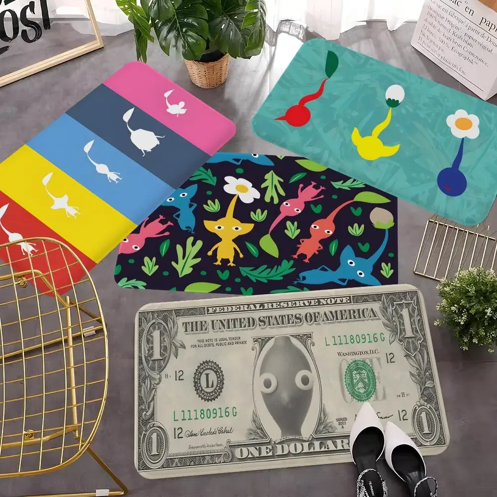 Pikmin 게임 바닥 매트, 북유럽 스타일, 홈 도어 매트, 욕실 변기 매트, 침실 웰컴 도어 매트  Best5