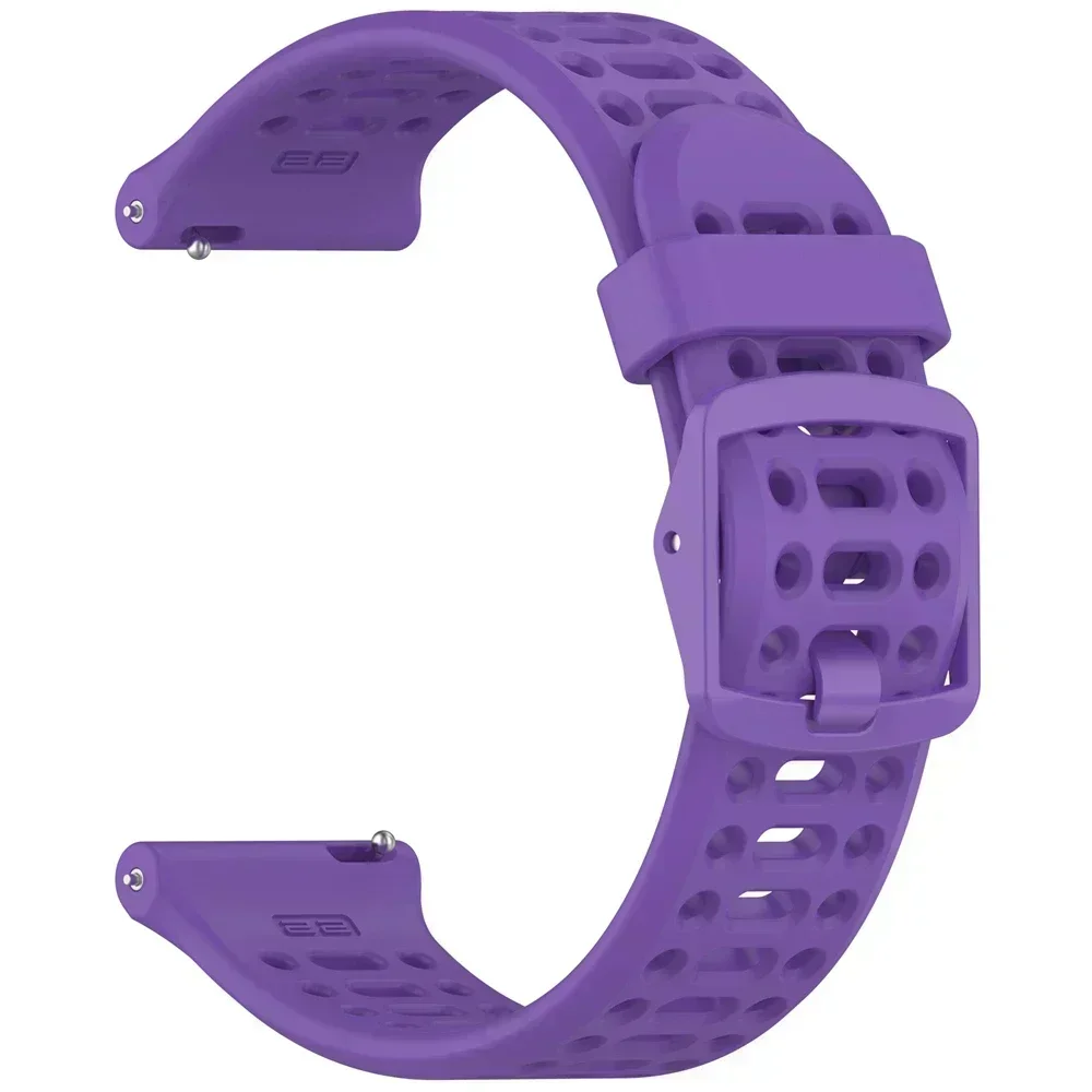 Sports Silicone Strap, Breathable Replacement Wrist Band, 20mm/22mm