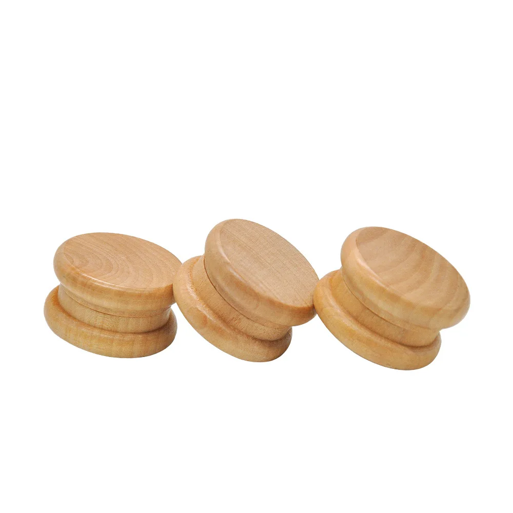 2-Layers 55mm Dia Zinc Alloy Tobacco Grinder Round Wooden Herb Crusher for Kitchen Supplies DIY Cutter Smoking Accessories 5