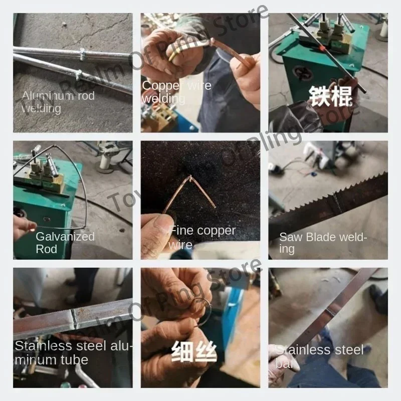 Butt welding machine 1-3mm round steel wire aluminum copper  thin iron nose  butt    joint 3