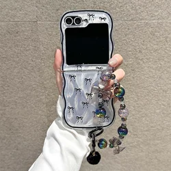 Girls' Princess Style Belt Bow Phone Case - Great Quality - Z Flip 7 (With Lanyard 1)