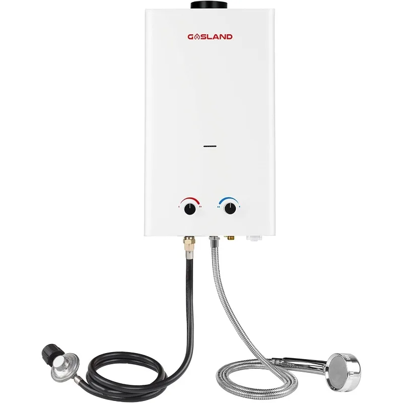 Tankless Water Heater, Gasland Outdoors Propane Water Heater 12L BS318 3.18GPM, Portable Hot Heater for Cabin & Barn