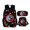 4pcs set D-Deadpools Child School Backpack with Lunch Bags ,Pencil Bags ,School Bags for Boys Girls Best Gift 2