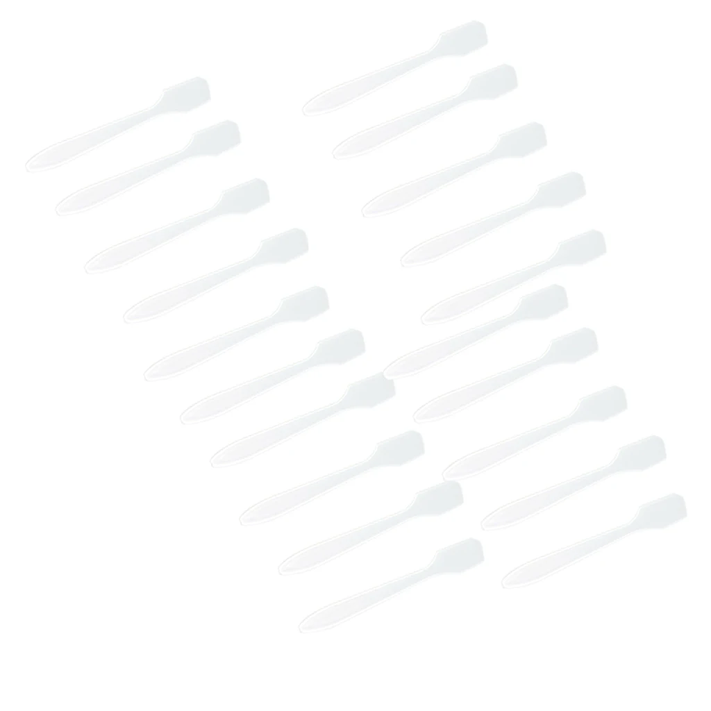 Makeup Tools 100Pcs Plastic Spatula Disposabled Cosmetic Spoon Skin Care Cream Face Mask Mixing Spoon Beauty Supplies Makeup Mixing Tool