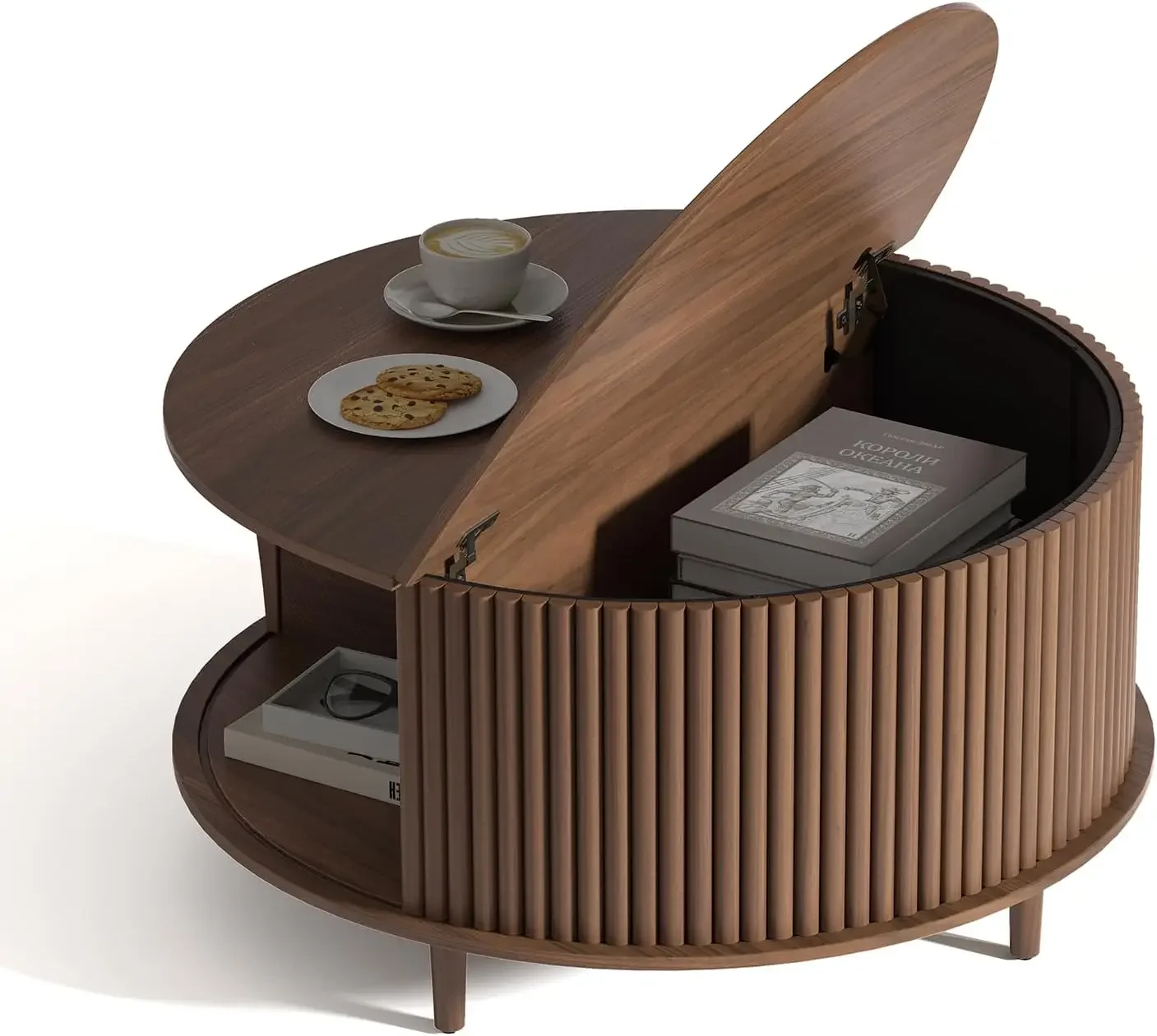 31.5 Round Fluted Coffee Table 2