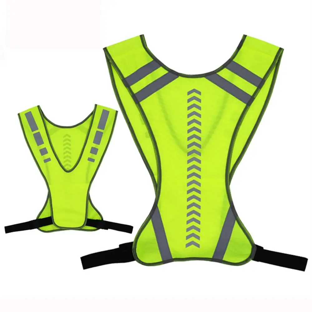 High Visibility Safety Vest Night Security Safety Traffic Motorcycle Jacket Yellow Visible Reflective Vest for Outdoor