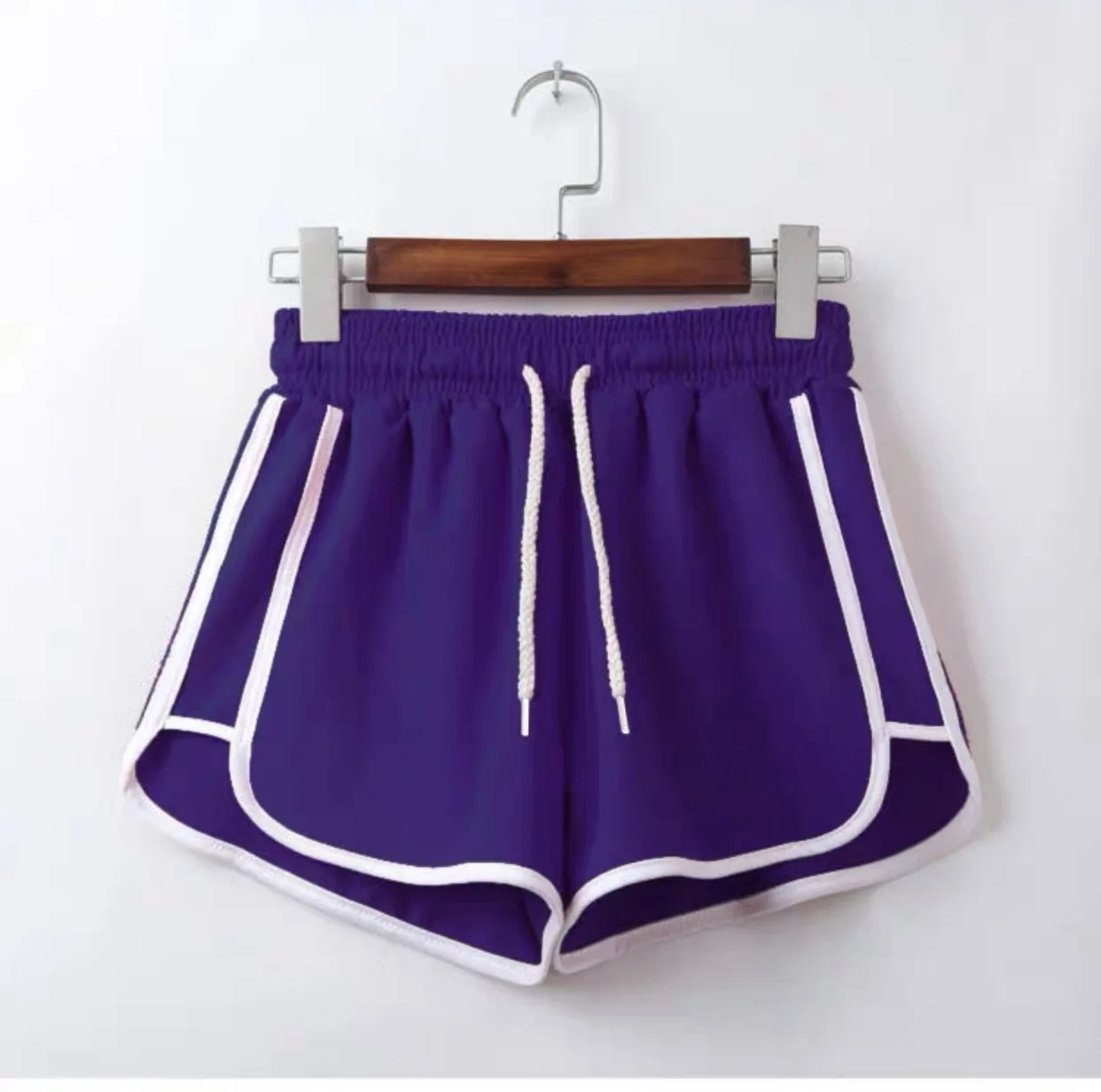 Women Golf Shorts Summer Drawstring Wide Leg Sweat Short None Elastic Lace Up Shorts Fitness Running Loose Casual Sports