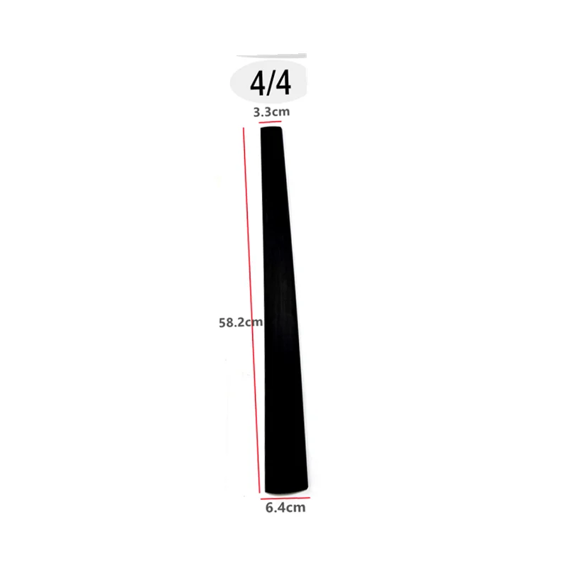 Indonesian Ebony Wood Cello Fingerboard Fretboard With Nut 4/4 3/4 1/2 1/4 Size Cello Accessories