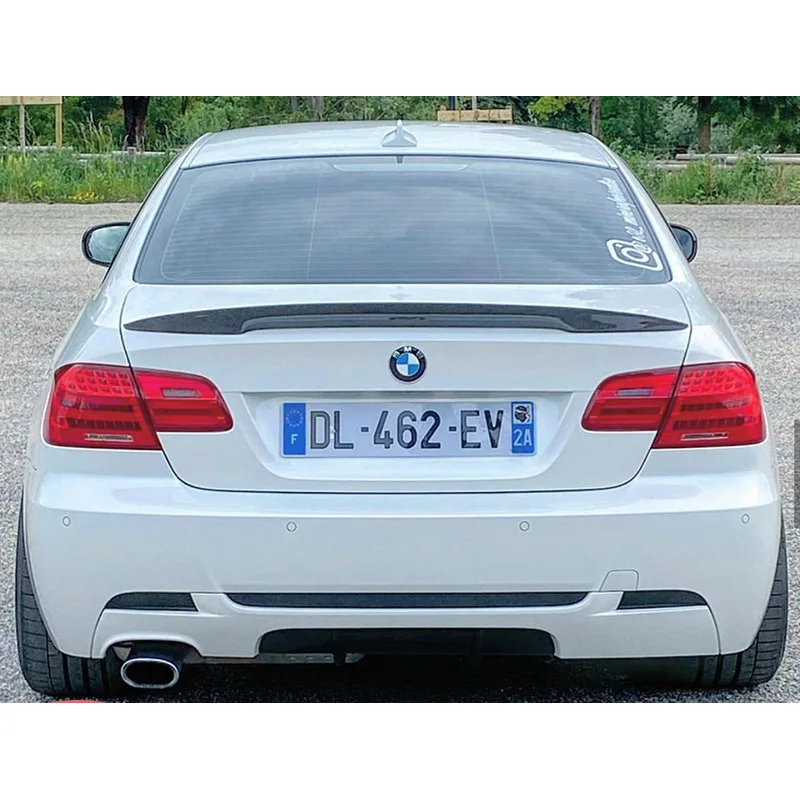 

Black Spoiler Wing For BMW E92 Spoiler Top Wings Black Lip Body Kit Splitter Trunk Trim Car Accessories