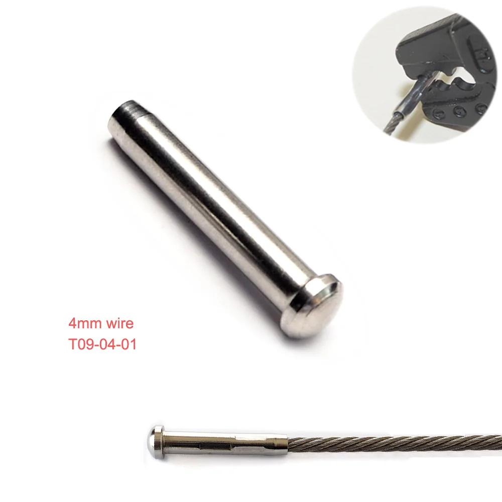 4mm 스테인리스 스틸 316 케이블 난간 키트 (플랫/돔 헤드 텐셔너, 스웨이지 스터드 및 돔 헤드 터미널 포함, 데크 난간용)