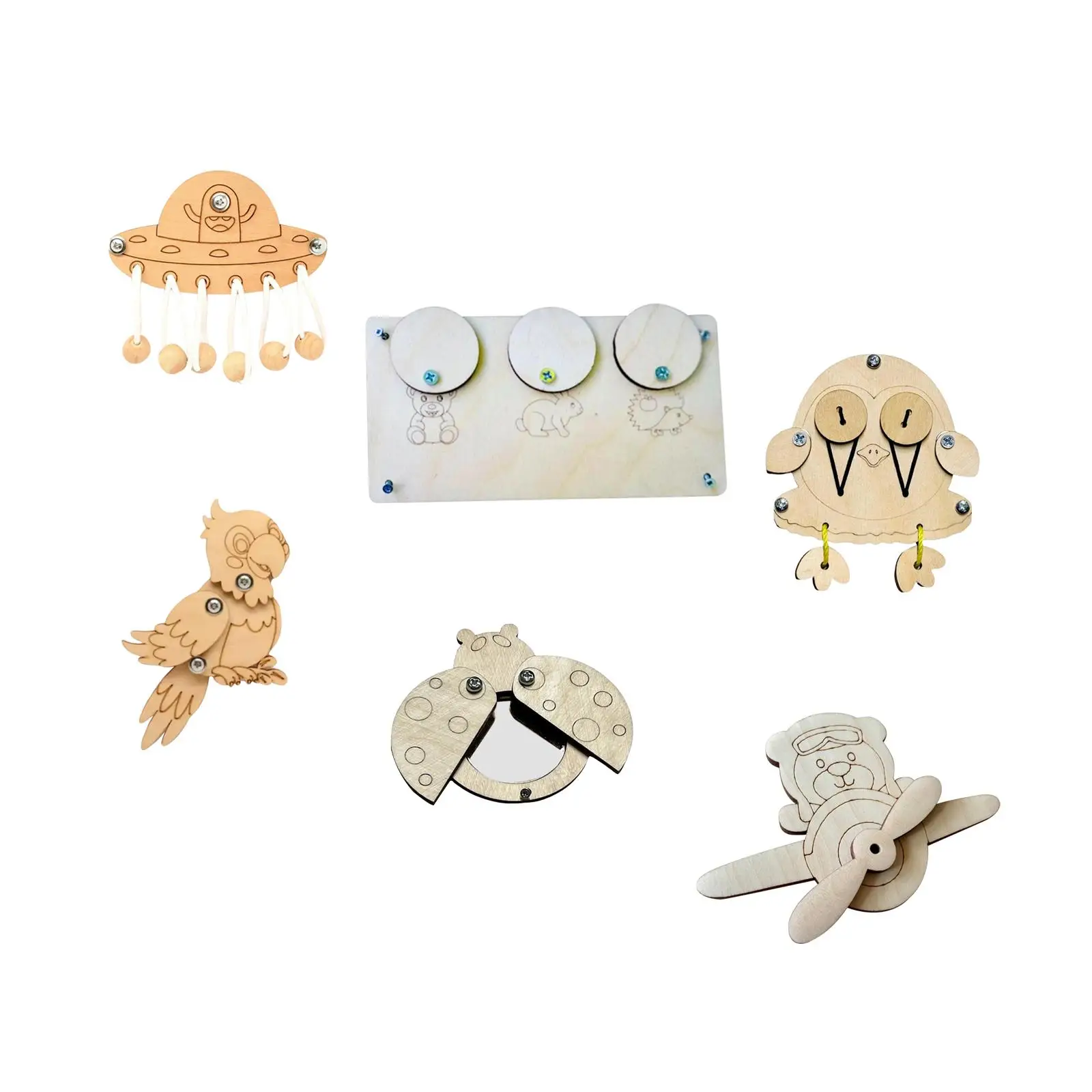 

DIY Busy Board Part Developmental Teaching Aids Sensory Toy for Children