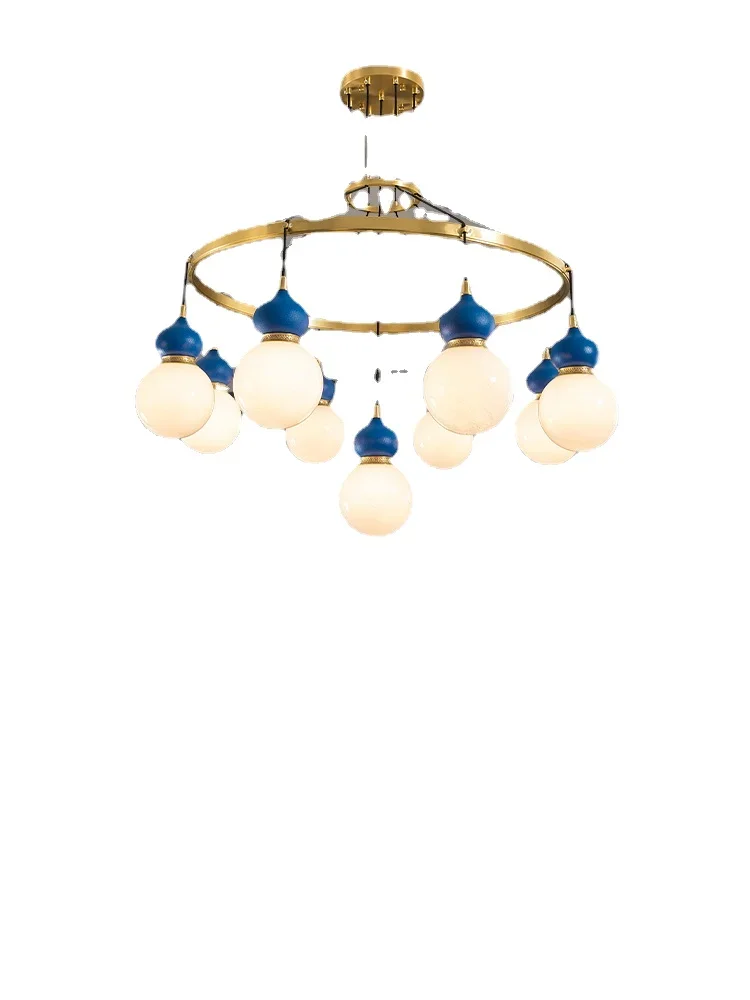 

YY All Copper Restaurant Model Room Creative Modern Chinese Hall Chandelier