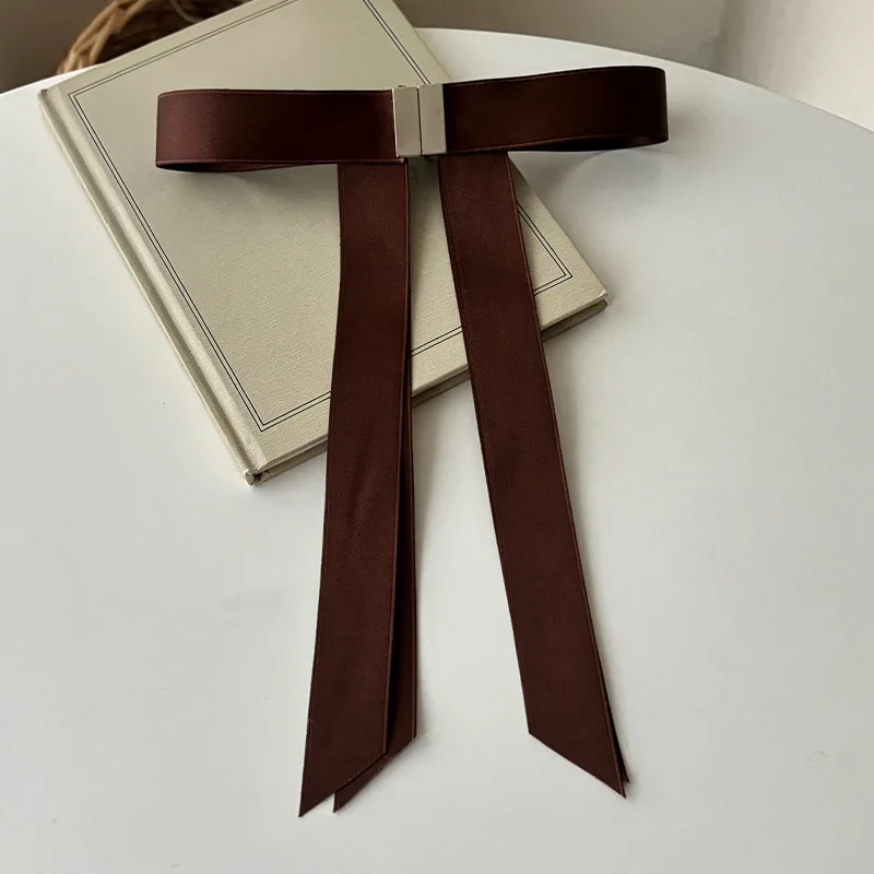Stoff-Haarspangen mit Schleife für Damen, Süße Rosa Band-Haarklammern, Französisch-Elegante Magnetische Haaraccessoires für Partys und Dates, Neu M – Detail 8