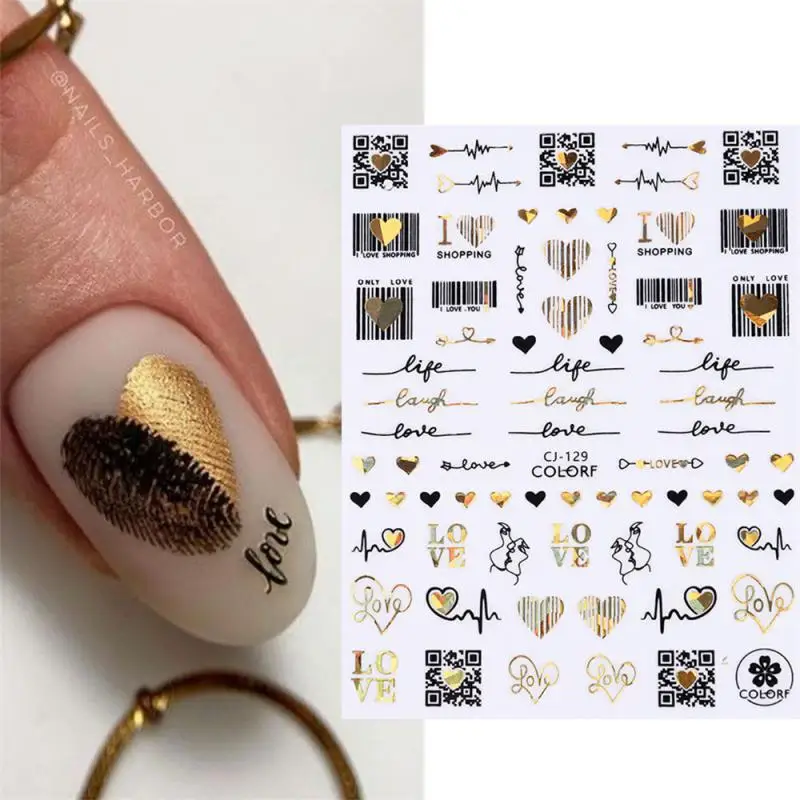 

Аксессуары для ногтей, элегантные, водостойкие, яркие цвета, уникальный дизайн, украшение для дизайна ногтей, наклейки для дизайна ногтей, тонкие