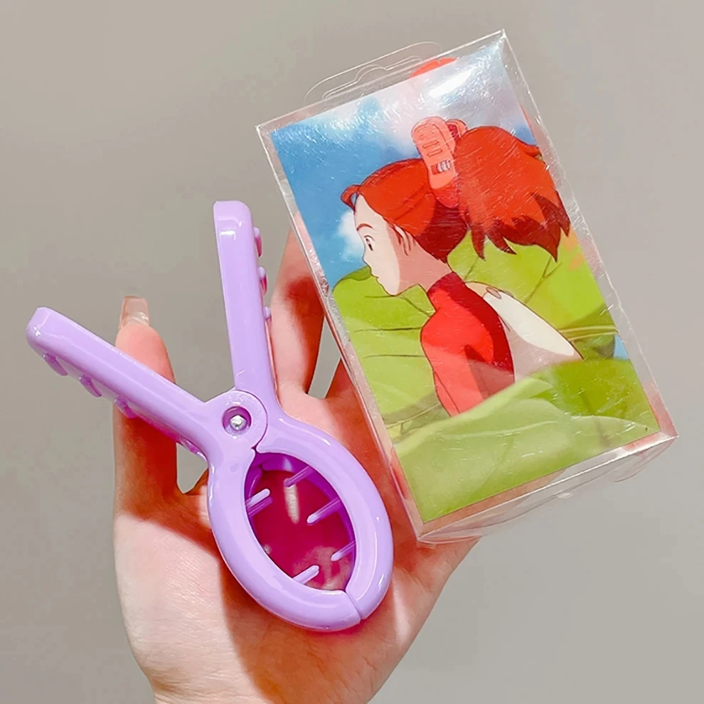 Arrietty Cosplay Shark Hair Clip Ponytail Hairpin Hair Claw Headwear Anime Accessories for Adult Kid
