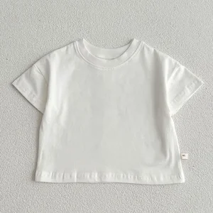 Baby Boys Girls T-shirt Toddler Solid
