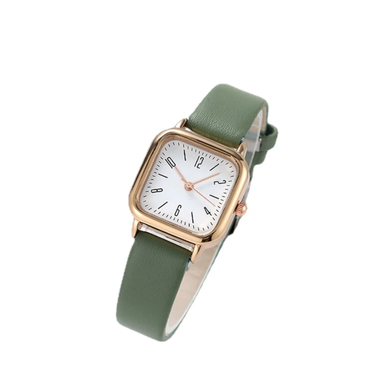 

POPACC Fashion Versatile Watch for Women Casual Simple Square Dial Quartz Wristwatches Friend Gift Daily Decoration