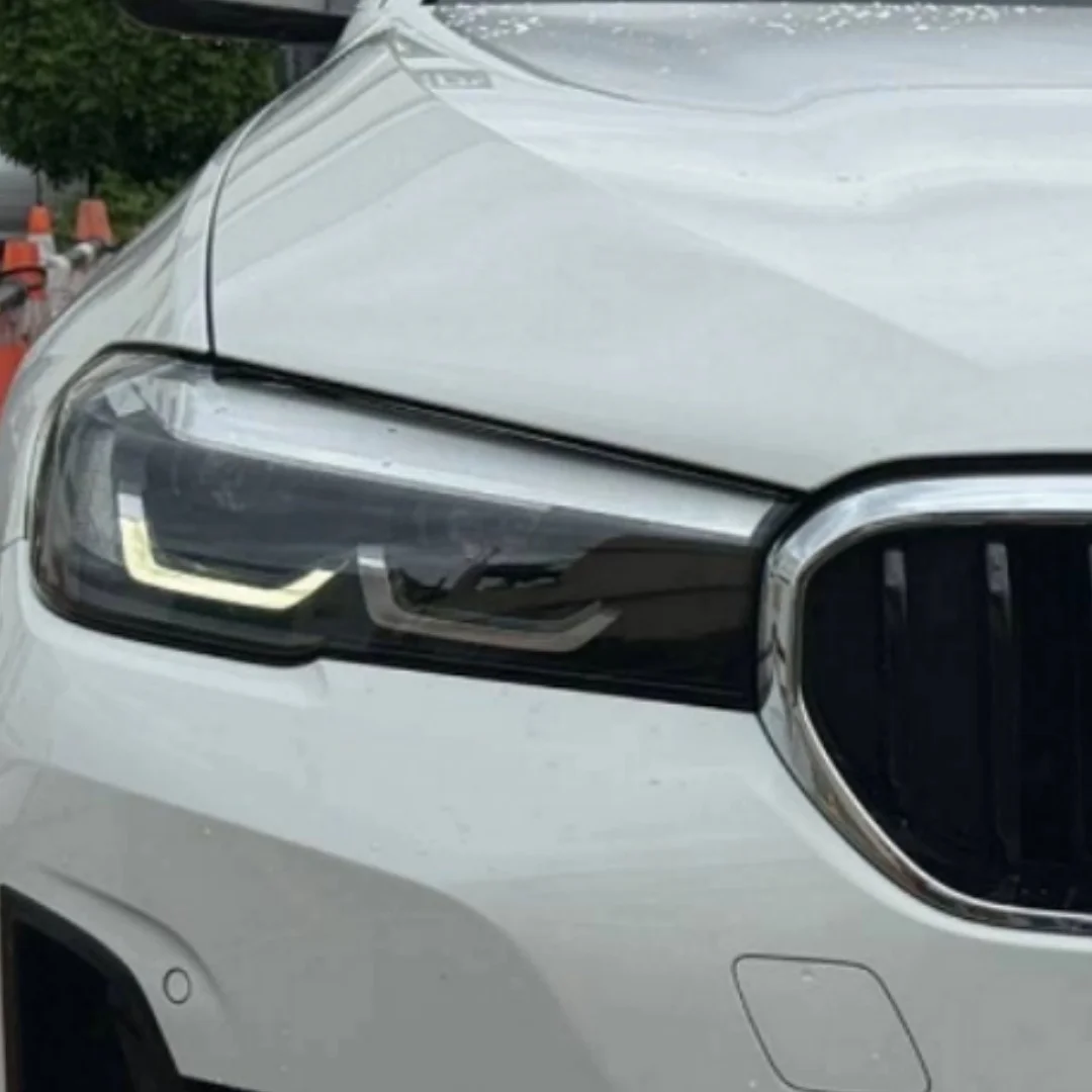 새로운 LED 헤드라이트 튜브 바 라이트 가이드 DRL 광섬유 튜브 아크릴 비레이저 BMW 5 시리즈 G30 G38 LCI 2021 2022 2023용