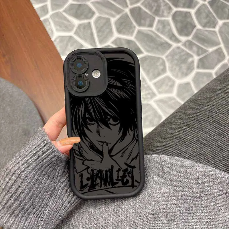 DEATH NOTE L·Lawliet Eyes Ladder Silicone Phone Case Cover