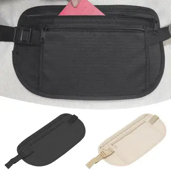 Marsupio da Viaggio per Passaporto e Denaro, Portafoglio Nascosto di Sicurezza, Borsa Sportiva da Corsa per Uomo e Donna, Marsupio Porta Soldi