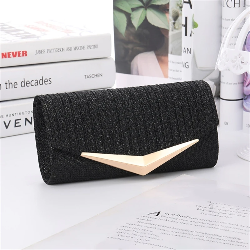 Women Evening Clutch Bag Glitter Crossbody Shoulder Bags Party Wedding Purse
