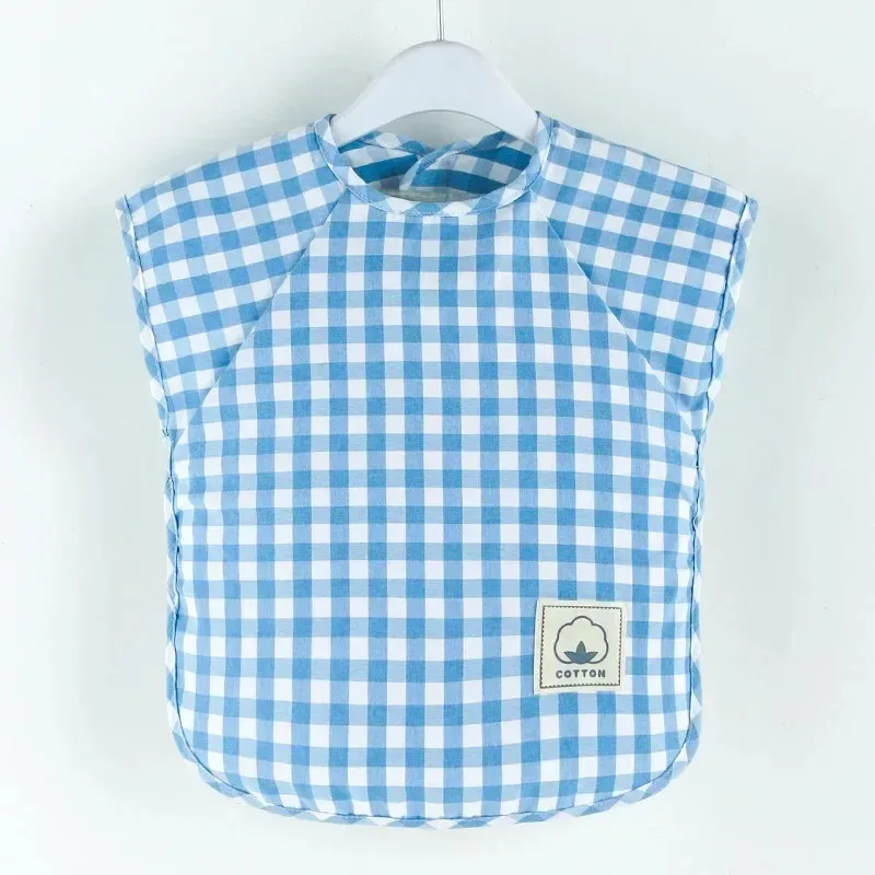 Baby Eating Bib Waterproof Sleeveless Apron Food Overalls Handmade Clay Painting Workwear for Girls Boys Stuff Burp Cloths