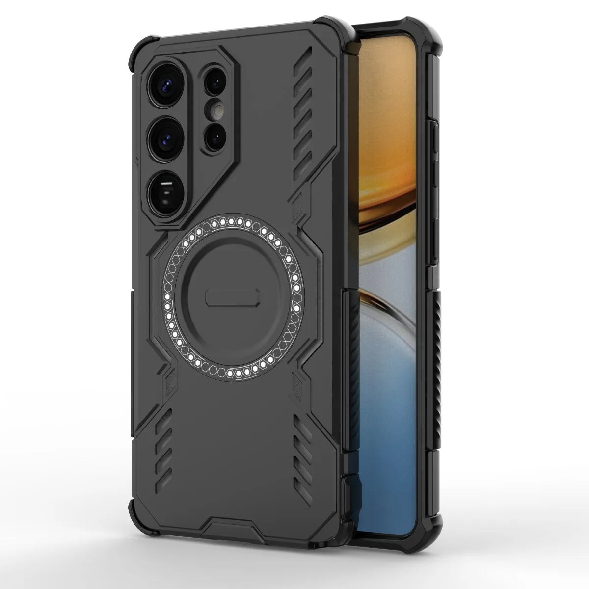 Magnetic Armor Case with Mag-safe and Heat Dissipation Shell