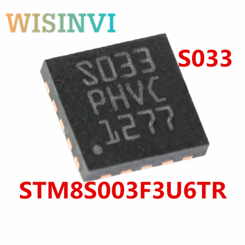 

Микроконтроллер STM8S003F3U6TR S033 QFN20 STM8S003F3U6 8 бит, микроконтроллер с одной микросхемой MCU/8 КБ/16 МГц, флэш-память, 5 шт.