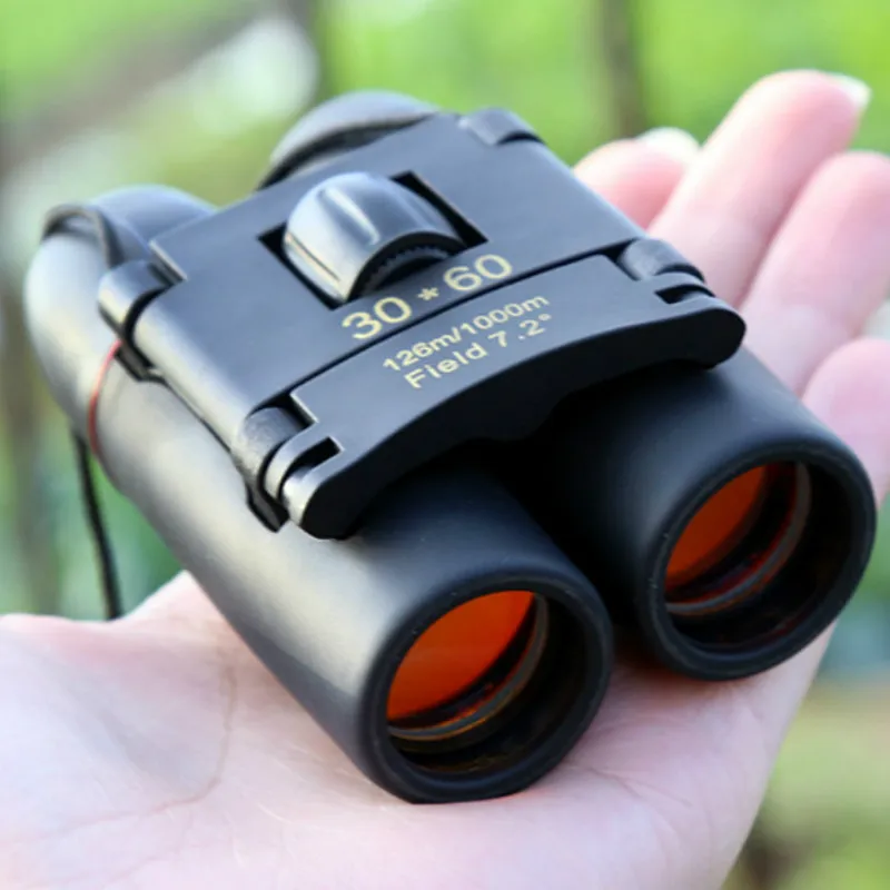 Binocolo Con Zoom Compatto 30X60 A Lungo Raggio Pieghevole Hd Potente Mini Telescopio Bak4 Fmc Ottica Per La Caccia Sport Campeggio