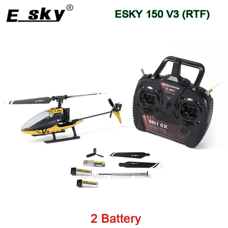 E-sky ラジコンヘリコプター Esky-mini rcヘリコプター、2.4g、5ch、6アーム、gyro、esky
