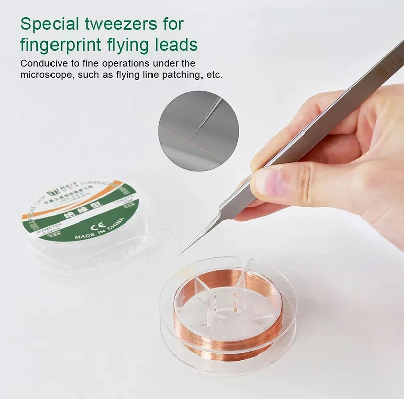 BST BST-18 BST-19 Ultra Precision Tweezers Fly Wire Clamping With Fine Tip Supper Sharp Needle BGA Motherboard Welding Forceps