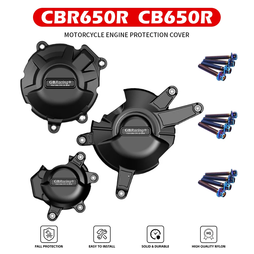 Engine Cover Set Protection Guard For HONDA CB650R CB650 2014-CB650F CBR650F motorcycle engine cover engine cover protector engine guard motorcycle accessory set