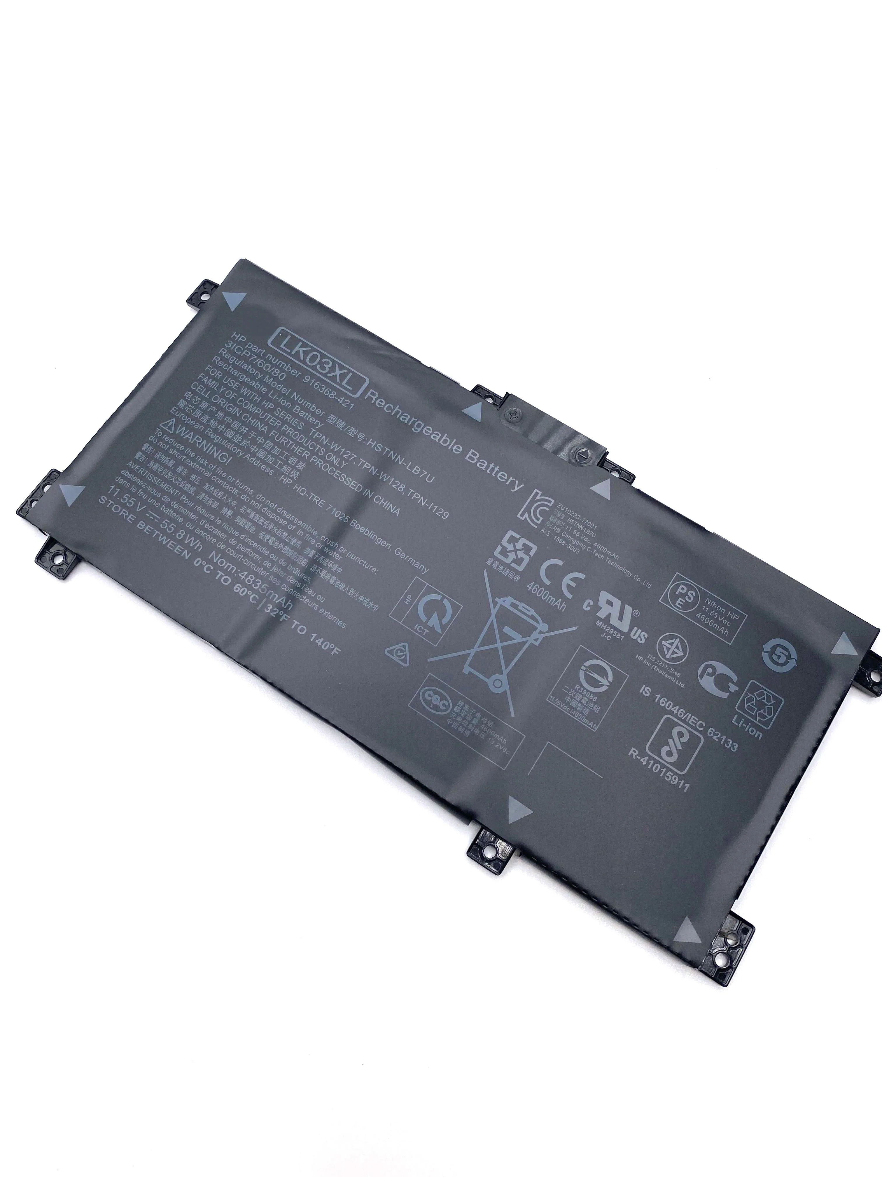 Bateria Original do Portátil para hp Envy Novo Lk03xl 15x360 15-bp 15-cn Tpn-w127 W128 W129 W132 Hstnn-lb7u Ub7i Ib8m Lb8j L09281855 - Imagem 2