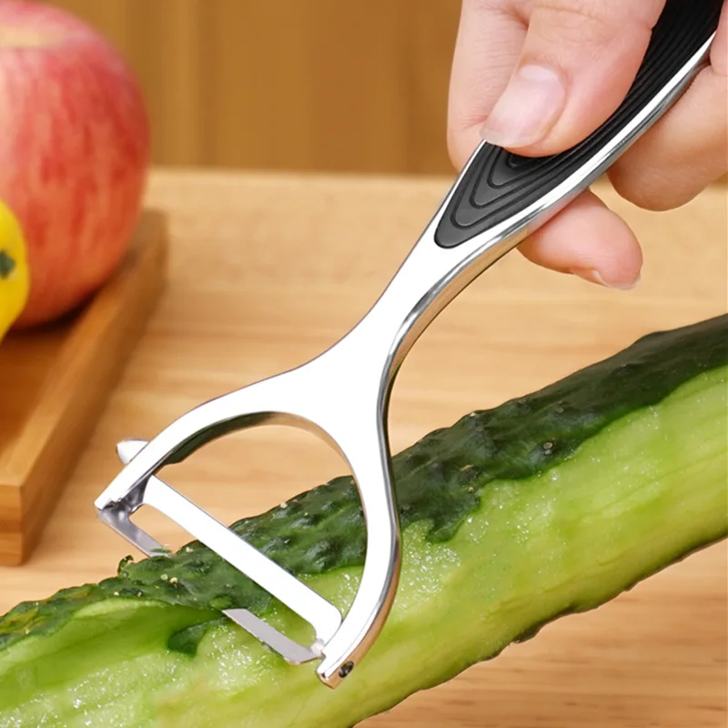 Chrome Alloy Potato Peeler Kitchen Vegetable Fruit Slicer Speed Rapid Tool  UK