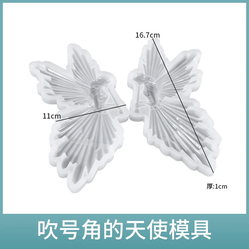 DIY UV Resin Mold Fairy Angel Epoxy Resin Mold Silicone Molds for Making Jewelry Decoration