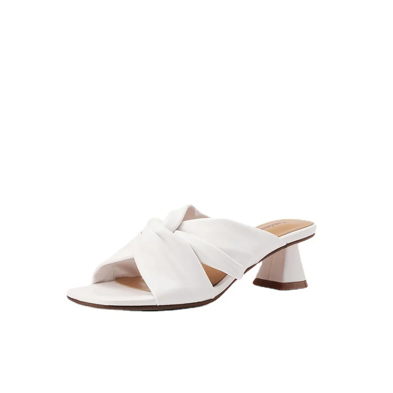 

2023 Comfort Cross Tape Women's Slippers A Legendary Trim Fashion Korean version of the thick PD-089