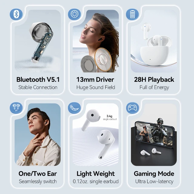 Edifier X2 True Wireless Earphones Bluetooth Headphones BT5.1 13mm Driver  unit Voice Assistant 28h Playtime