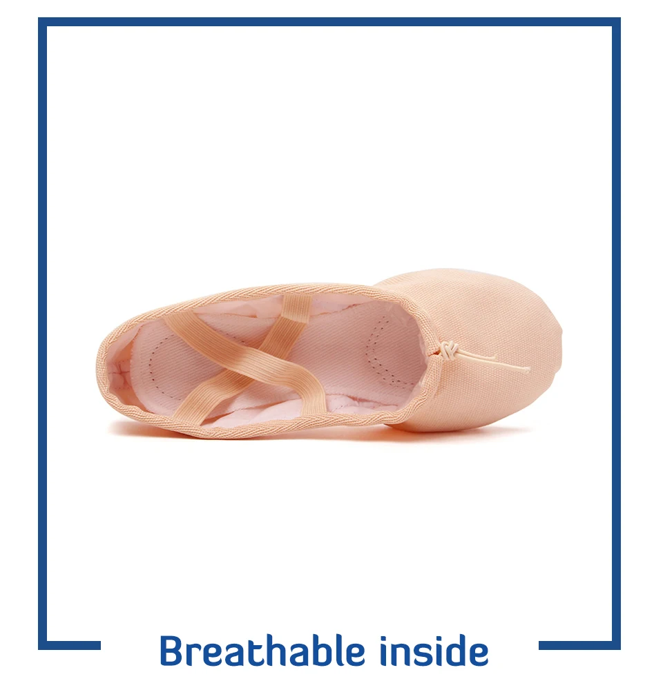 Flache Mädchen Ballett Schuhe Leinwand Schwarz Rosa Ballerina Schuhe Gym Yoga Praxis Tanz Schuhe Kinder Frau Tanz SliWoman Tanz Hausschuhe – Detail 7