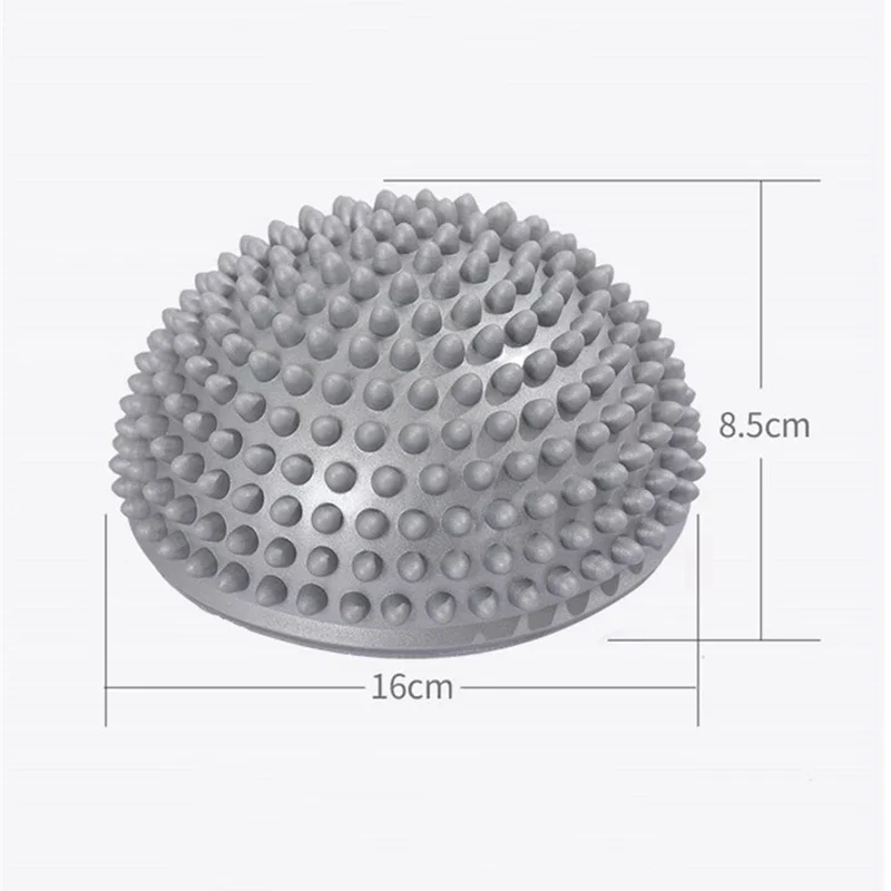 Massage Ball Yoga Ball Fascia Ball 16cm Yoga Ball PVC Inflatable Massage Point Half Fit Ball Balance Trainer Stabilizer GYM Pilates Fitness Balancing Massage