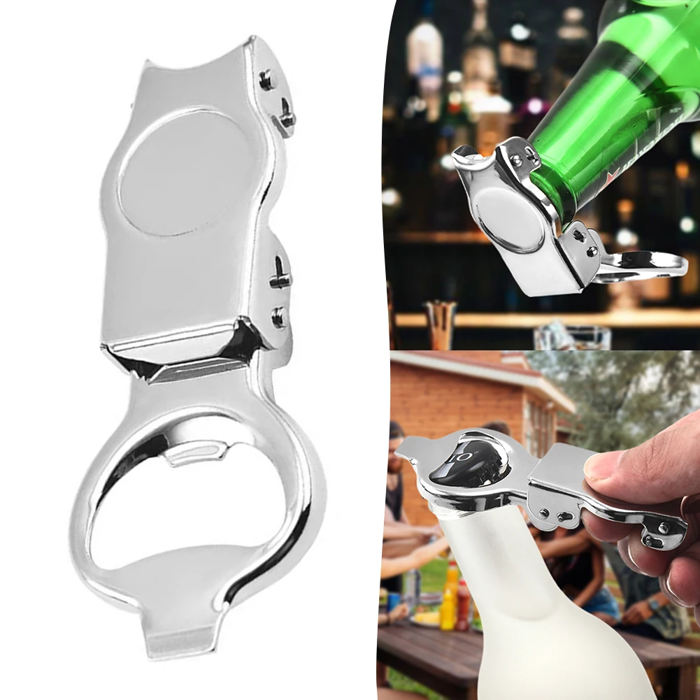 Stainless Steel Beer Bottle Opener Multifunctional Bottle Stopper Soda Can Opener for Kitchen Restaurant Party