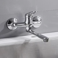 ก๊อกน้ำอ่างล้างหน้าติดผนังแบบสากลก๊อกผสมน้ำร้อนและน้ำเย็นก๊อกเดี่ยวจับห้องครัวห้องน้ำอ่างล้างหน้า 3