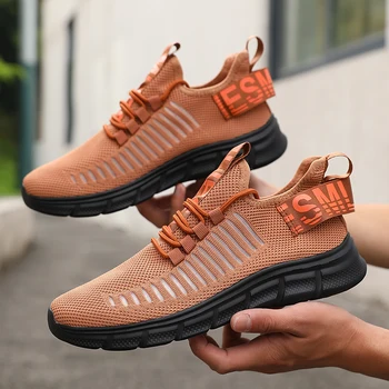 2025 أحذية الجري الرجالية شبكة تنفس للصيف أحذية رياضية خارجية خفيفة الوزن أحذية رياضية للرجال أحذية التدريب الرياضية 4
