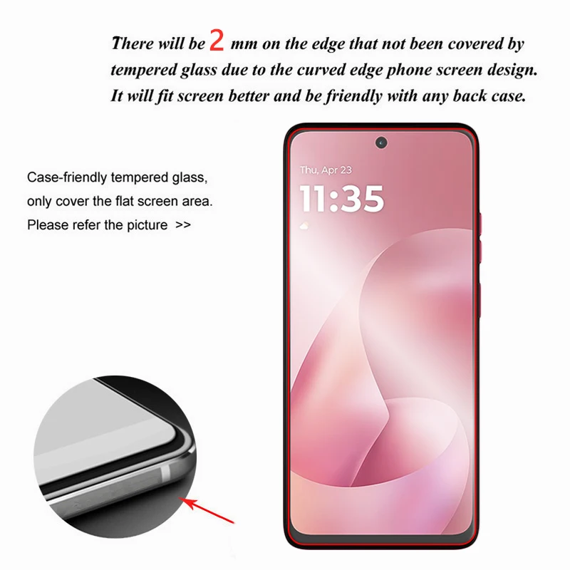 Für Motorola Moto G57 Power Glas Vollkleber-Displayschutzfolie für Moto G77 G67 G57 G17 Power Gehärtetes Glas für Moto G57 Folie – Detail 6