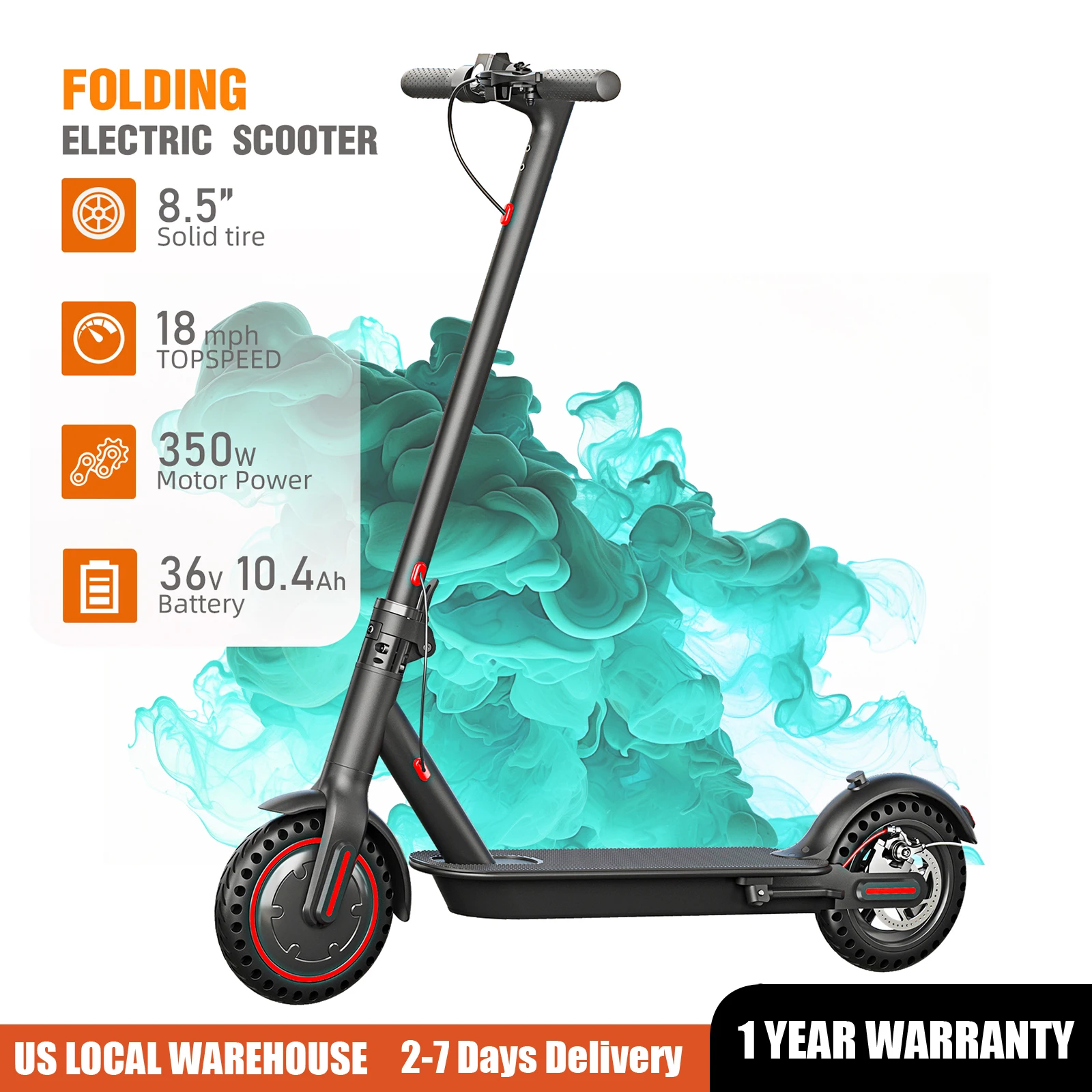 350W Foldable Electric Scooter 1