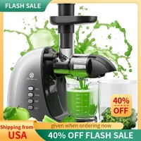 QWJoyBear Cold Press Juicer Machine: Easy to Clean Slow Masticating Juicer Extractor for Veggies and Fruits,92% Juice Yield High 1